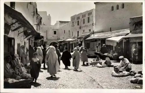 Ak Tetuan Tétouan Marokko, Straßenpartie, Straßenhändler, Maghreb