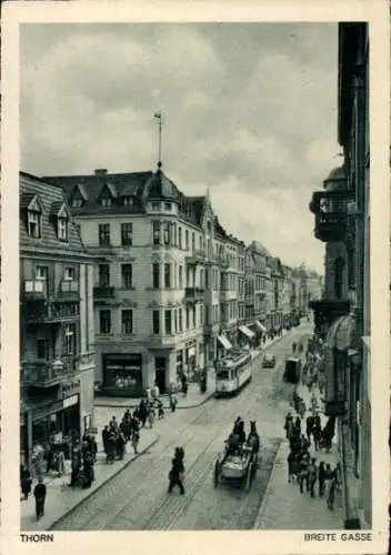 Ak Toruń Thorn Westpreußen, Breite Gasse