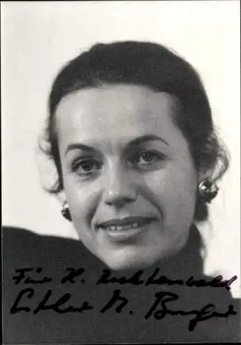 Ak Schauspielerin Esther-Marie Burger, Portrait, Autogramm