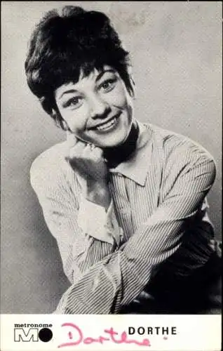 Ak Sängerin Dorthe Kollo, Portrait, Autogramm