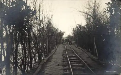 Foto Ak Eisenbahnbrigade, Feldbahn-Bau, I WK