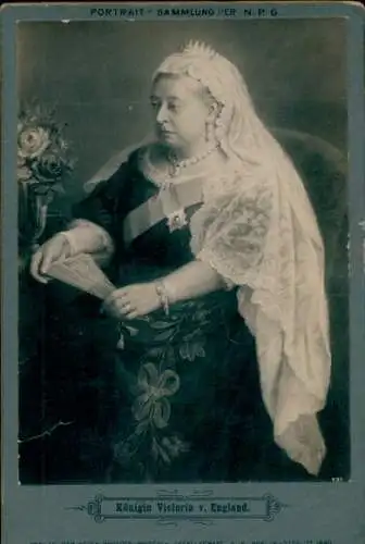 Kabinett Foto Königin Victoria von Großbritannien, Portrait