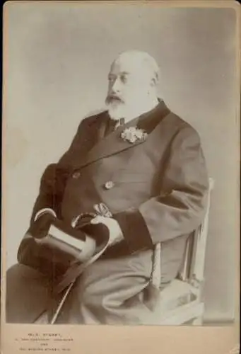 Kabinett Foto Edward VII, König von Großbritannien, Portrait