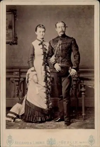 Kabinett Foto Duke of Connaught, Prinzessin Luise von Preußen