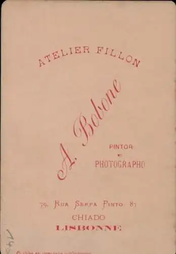 Kabinett Foto König Karl I von Portugal, Portrait