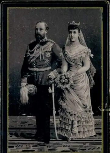 Kabinett Foto Edward VII und Alexandra von Dänemark ?