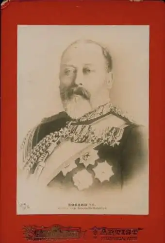 Kabinett Foto Edward VII, König von Großbritannien, Portrait