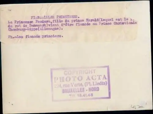 Foto Feodora von Dänemark, Christian Prinz zu Schaumburg-Lippe