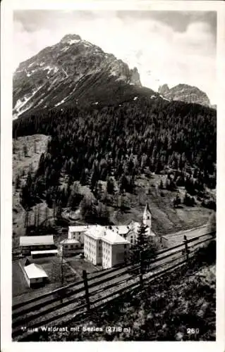 Ak Berg Serles in Tirol, Alpengasthof Waldrast