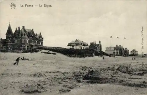 Ak La Panne De Panne Westflandern, La Digue