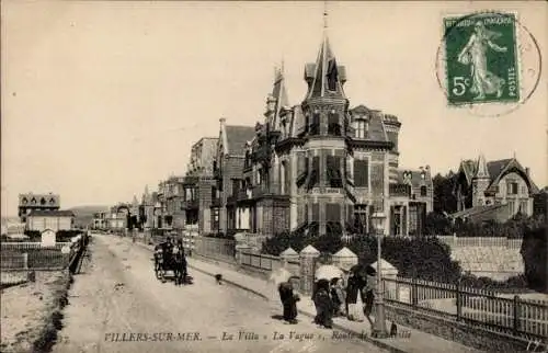 Ak Villers sur Mer Calvados, Villa La Vague, Route de Trouville