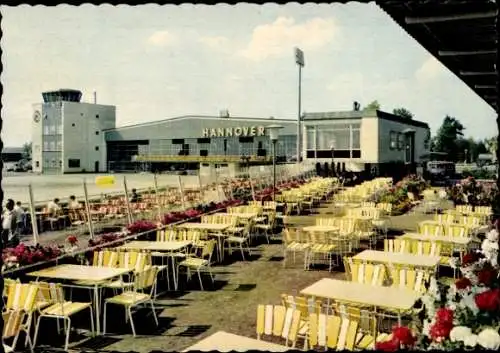 Ak Hannover in Niedersachsen, Flughafen, Terrasse