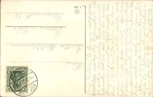 Ak Mädchen in Hessischer Volkstracht