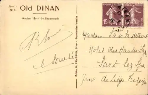 Ak Dinan Côtes-d’Armor, ancien Hotel de Beaumanoir