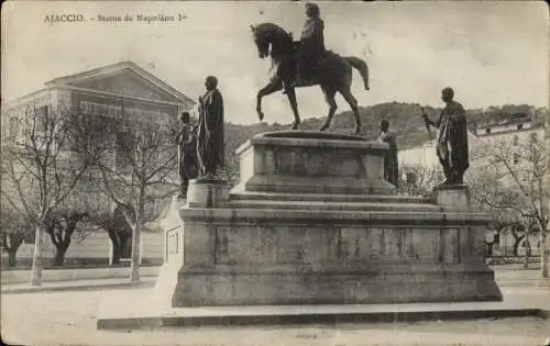 Ak Ajaccio Corse du Sud, Statue de Napoleon I