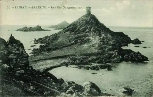 Ak Ajaccio Corse du Sud, les Iles Sanguinaires, Turm