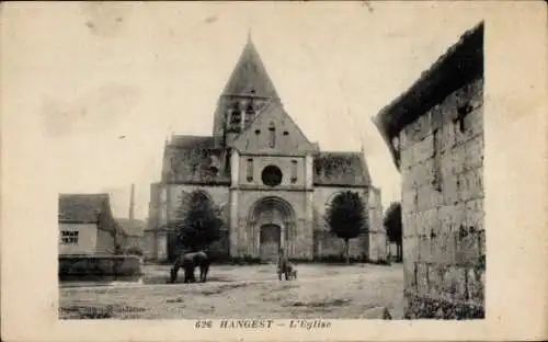 Ak Hangest Somme, l'Eglise