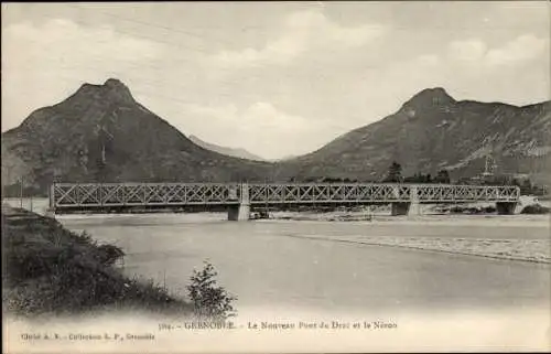 Ak Grenoble-Isère, New Pont du Drac und Neron