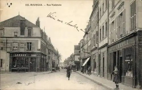 Ak Bourges-Cher, Rue Nationale