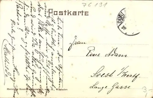 Ak Karlsruhe in Baden, Festhalle