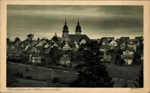 Ak Freudenstadt im Schwarzwald, Teilansicht, Kirchtürme