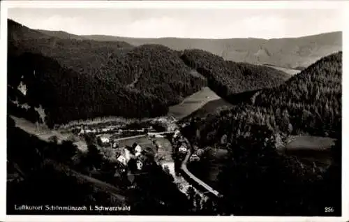 Ak Schönmünzach im Murgtal Baiersbronn im Schwarzwald, Gesamtansicht