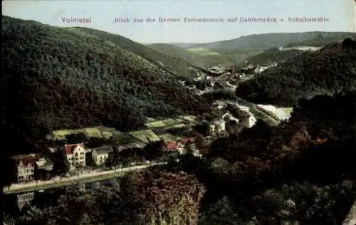 Ak Dahlerbrück Schalksmühle Sauerland, Volmetal, von der Barmer Ferienkolonie aus gesehen