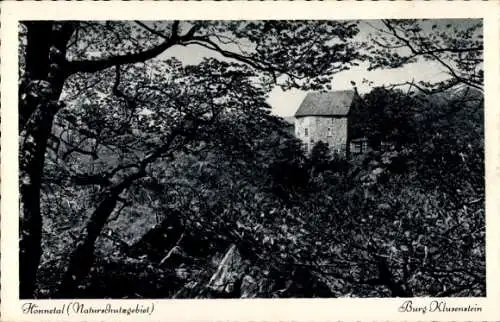 Ak Klusenstein Hemer Nordrhein Westfalen, Hönnetal, Burg Klusenstein