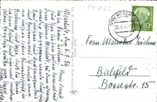 Ak Meschede im Sauerland, Gesamtansicht