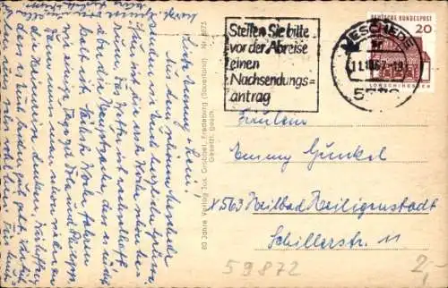 Ak Meschede im Sauerland, Gesamtansicht