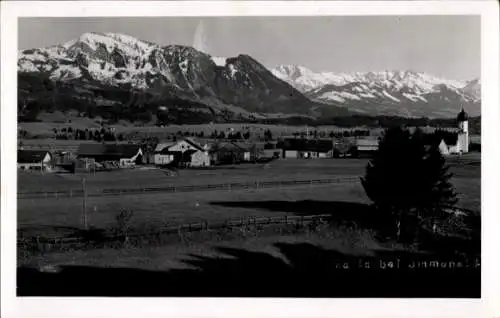 Foto Ak Eckarts Immenstadt im Allgäu Schwaben, Teilansicht, Bergkette