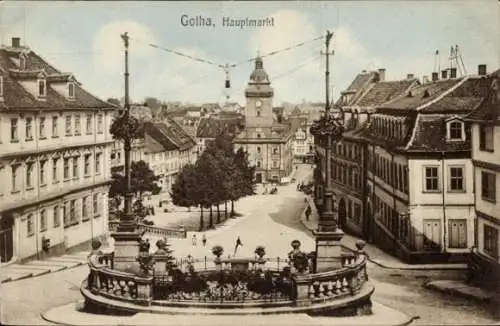 Ak Gotha in Thüringen, Hauptmarkt