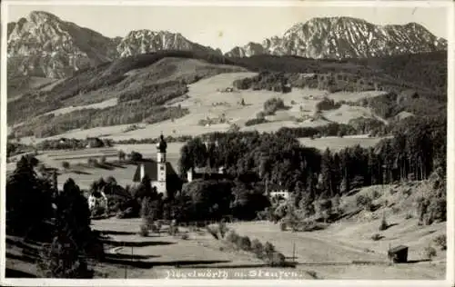 Foto Ak Högelwörth Höglwörth Anger im Rupertiwinkel Oberbayern, Gesamtansicht, Staufen