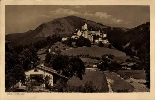 Ak Hohenaschau Aschau im Chiemgau Oberbayern, Teilansicht