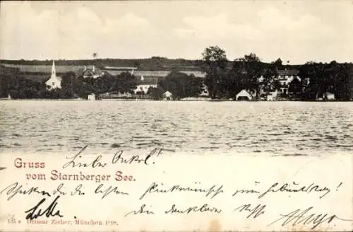 Ak Starnberg am Starnberger See Oberbayern, Ufer