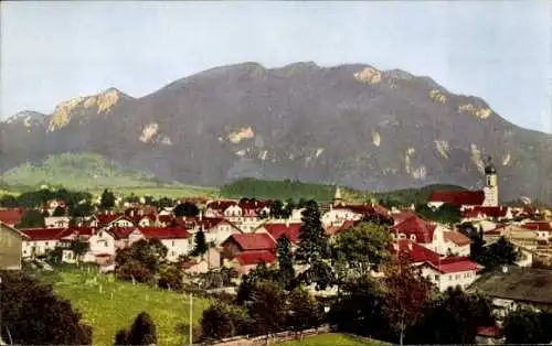 Ak Oberammergau in Oberbayern, Gesamtansicht, Laber