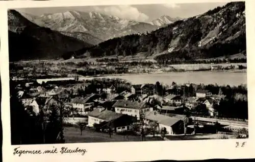 Ak Tegernsee in Oberbayern, Panorama, Blauberg