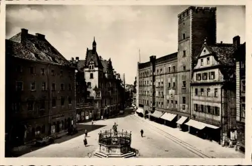 Ak Regensburg an der Donau Oberpfalz, Marktplatz