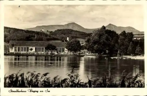 Ak Waging am See Oberbayern, Strandkurhaus