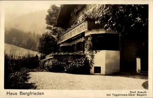 Ak Dorf Kreuth am Tegernsee Oberbayern, Haus Bergfrieden