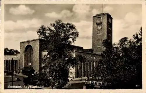 Ak Stuttgart in Württemberg, Hauptbahnhof