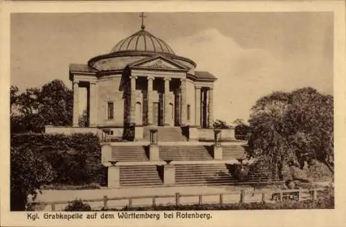 Ak Rotenberg Stuttgart, Grabkapelle auf dem Württemberg