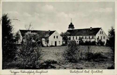 Ak Königsbrück in der Oberlausitz, Truppenübungsplatz,  Verlassenes Dorf Quosdorf