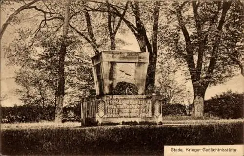 Ak Stade in Niedersachsen, Krieger-Gedächtnisstätte