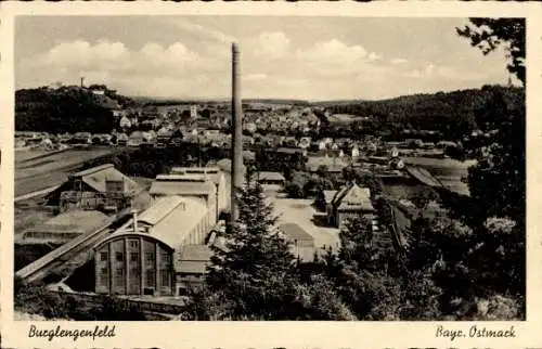 Ak Burglengenfeld an der Naab Oberpfalz, Panorama, Fabrik