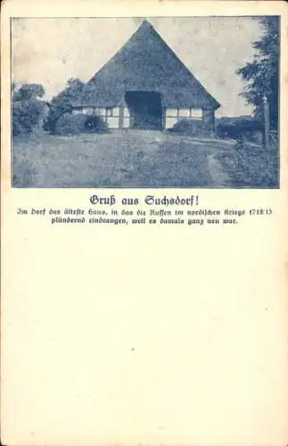 Ak Suchsdorf Kiel, Suchsdorfer Hof, Fachwerkhaus