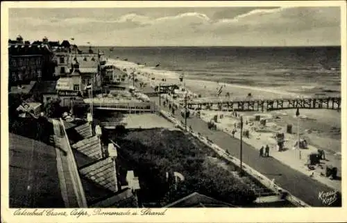 Ak Selenogradsk Cranz Ostpreußen, Promenade, Strand