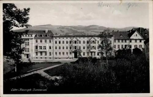 Ak Wleń Lähn am Bober Schlesien, Sanatorium