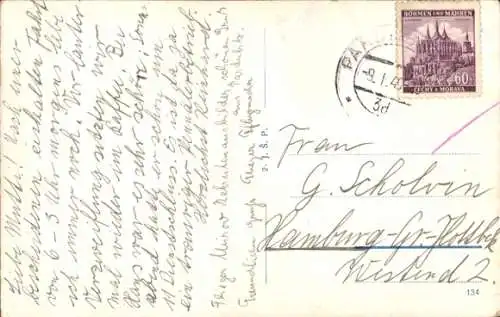 Ak Pardubice Pardubitz Stadt, Totalansicht der Ortschaft