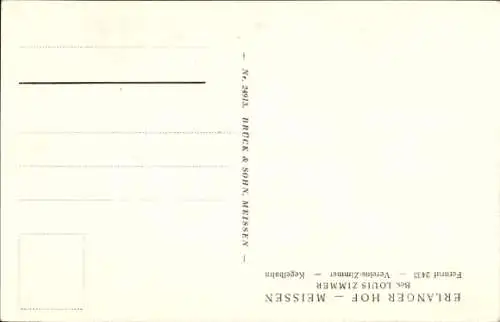 Ak Meißen an der Elbe, Gasthaus Erlanger Hof